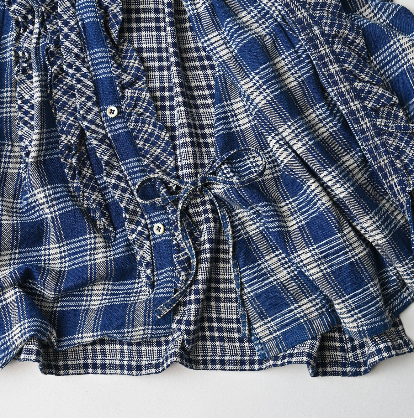 Indian Ai Flannel Mix Patchwork Frill Cache-Coeur