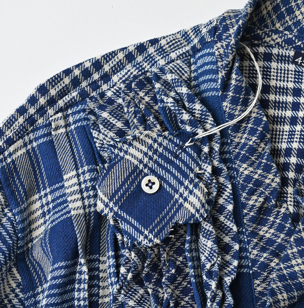 Indian Ai Flannel Mix Patchwork Frill Cache-Coeur