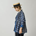 Indian Ai Flannel Mix Patchwork Frill Cache-Coeur