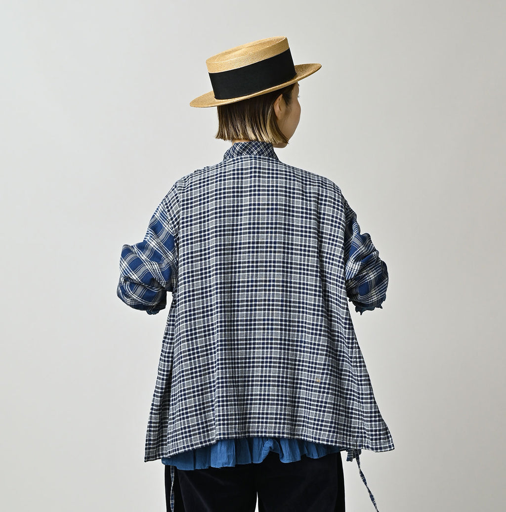 Indian Ai Flannel Mix Patchwork Frill Cache-Coeur