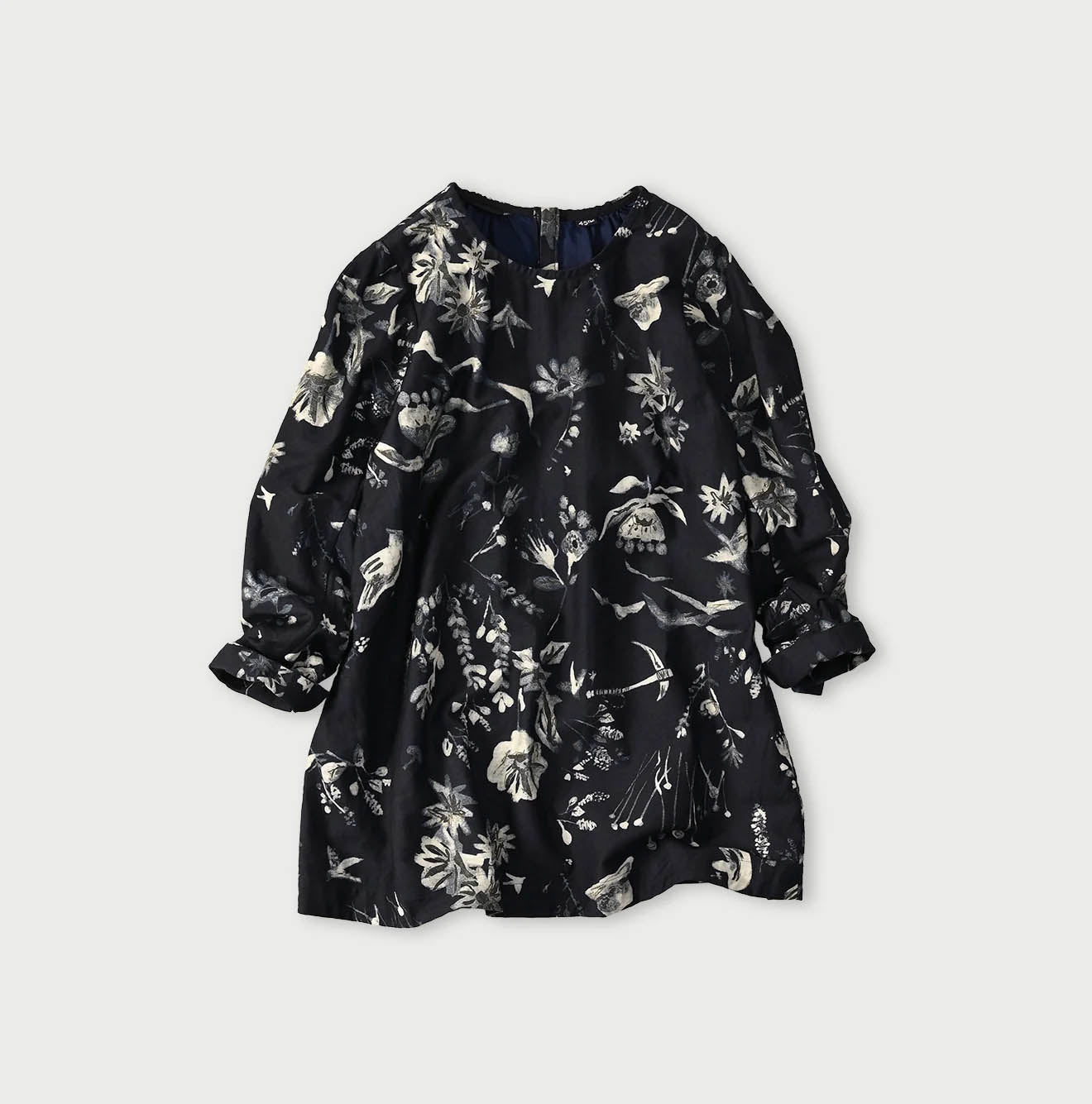 Indigo Donkey Tale Print Blouse