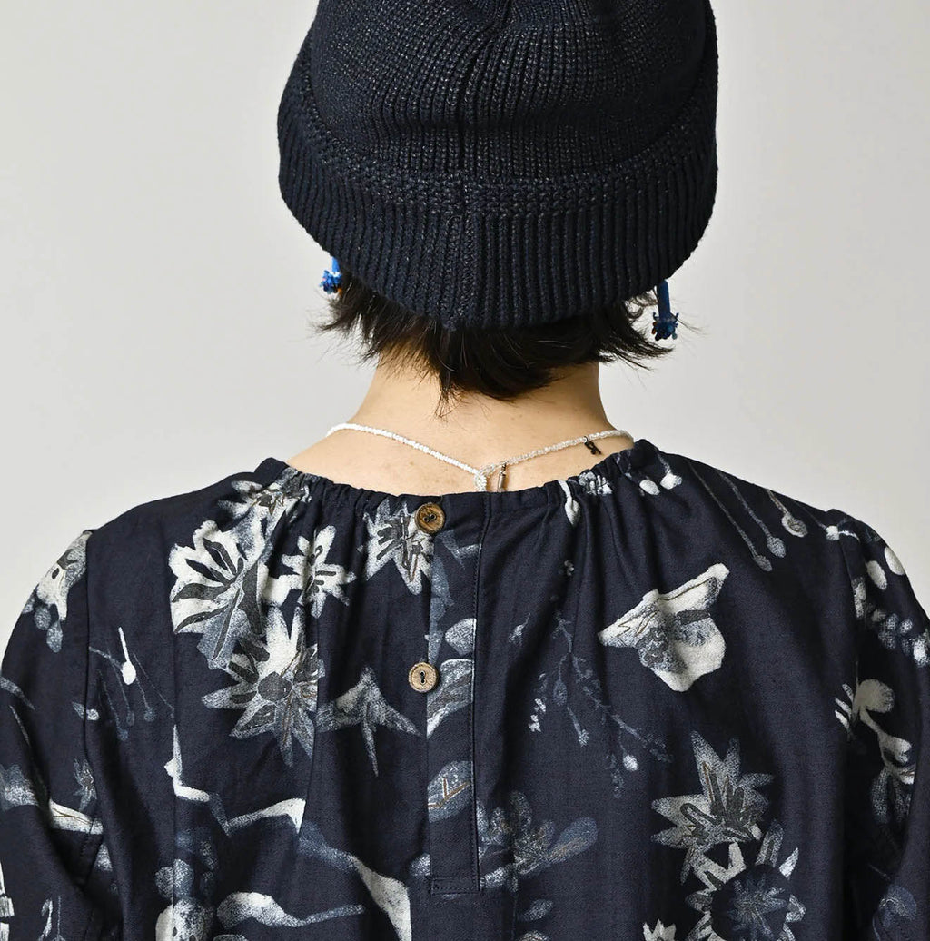 Indigo Donkey Tale Print Blouse