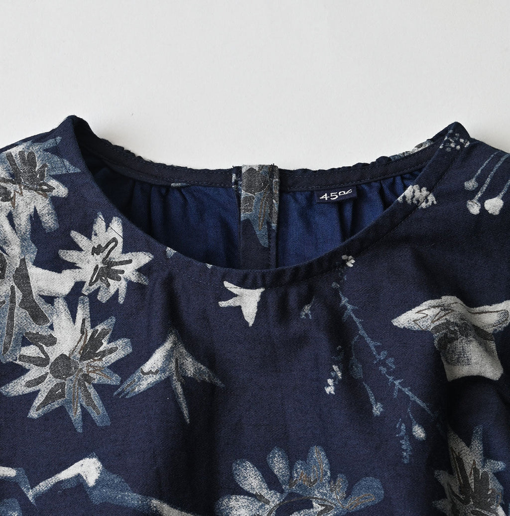 Indigo Donkey Tale Print Blouse