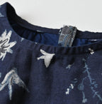 Indigo Donkey Tale Print Blouse