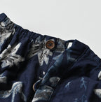 Indigo Donkey Tale Print Blouse