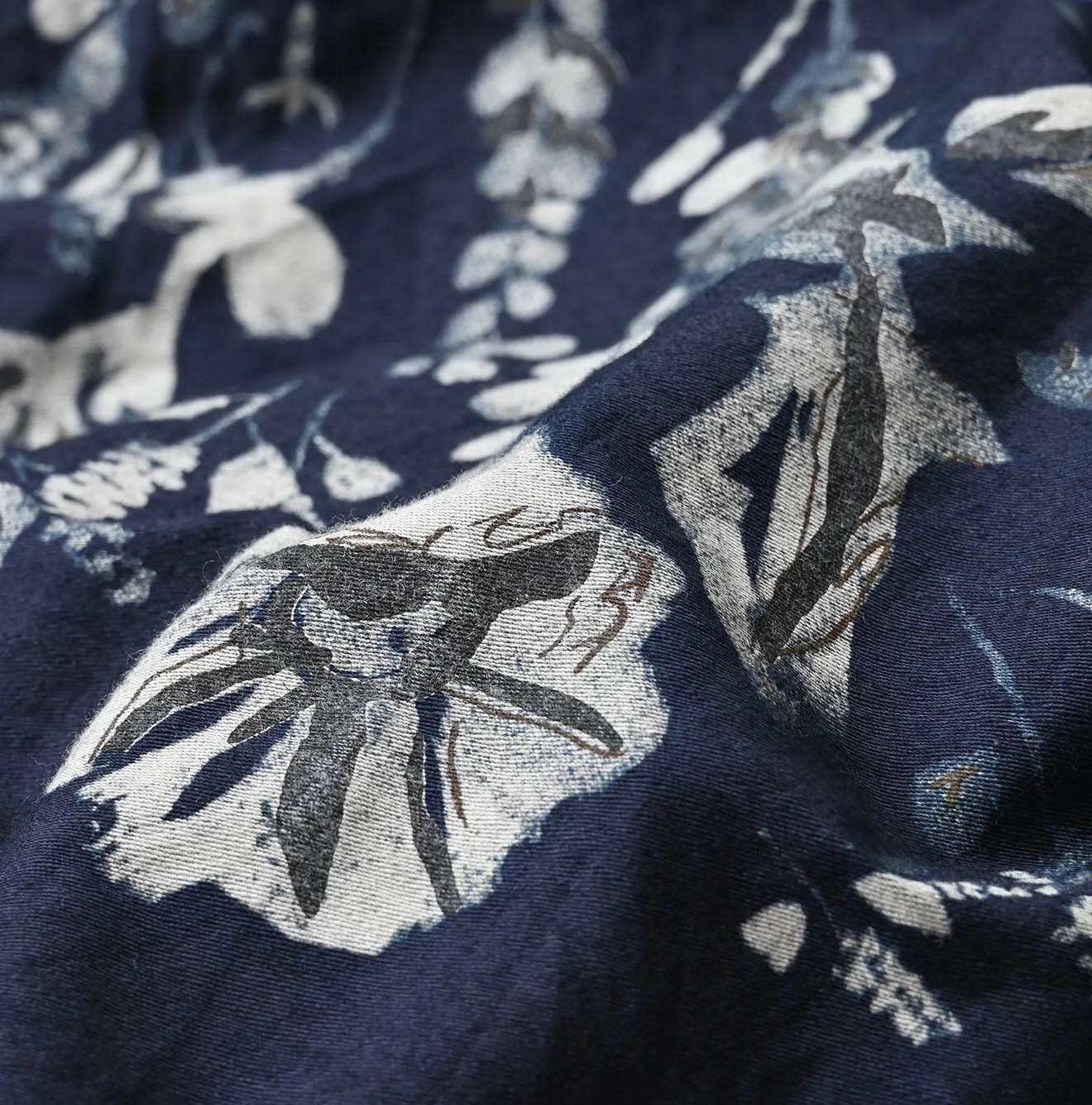 Indigo Donkey Tale Print Blouse