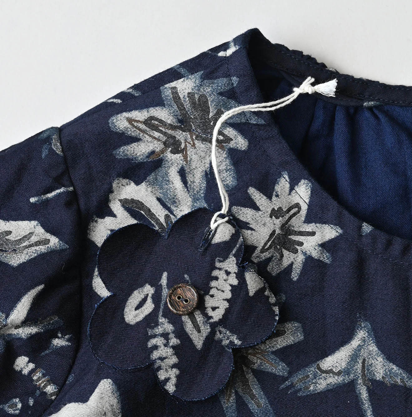 Indigo Donkey Tale Print Blouse