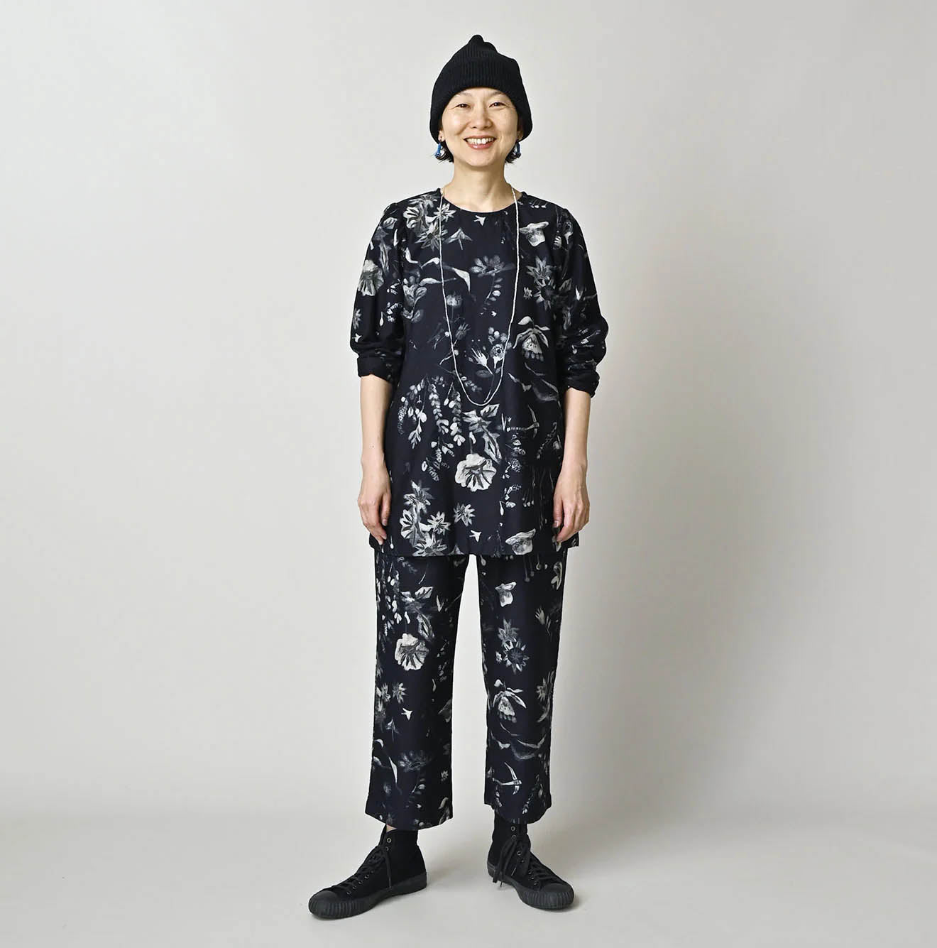 Indigo Donkey Tale Print Blouse