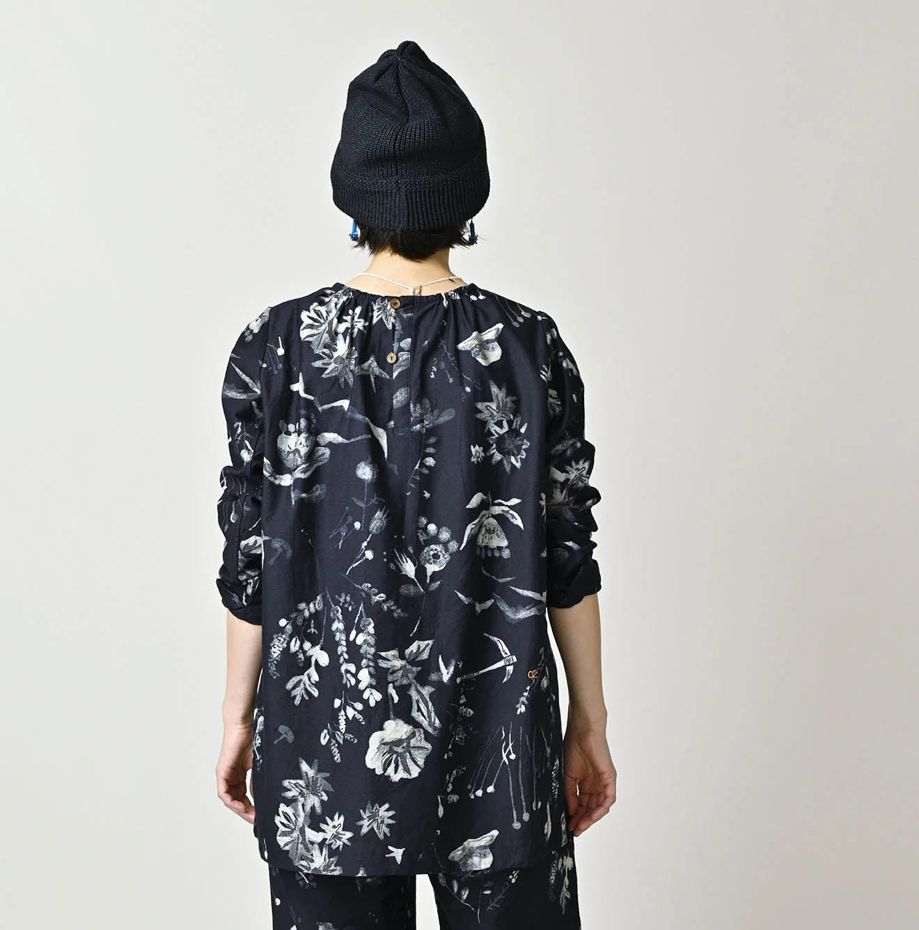 Indigo Donkey Tale Print Blouse