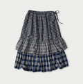 Indian Ai Flannel Mix Tiered Frill Petti Skirt