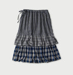 Indian Ai Flannel Mix Tiered Frill Petti Skirt