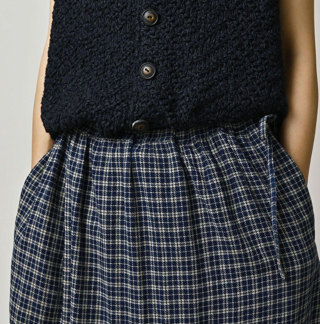 Indian Ai Flannel Mix Tiered Frill Petti Skirt