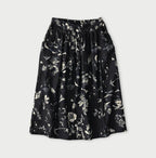 Indigo Donkey Tale Print Easy Apron Skirt