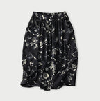 Indigo Donkey Tale Print Easy Apron Skirt