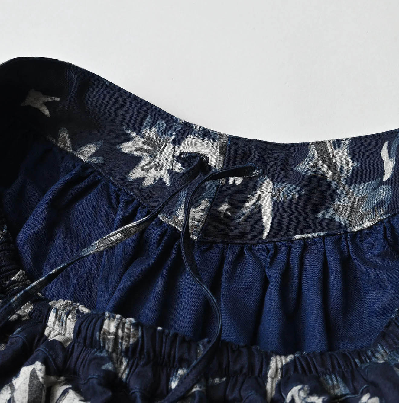 Indigo Donkey Tale Print Easy Apron Skirt