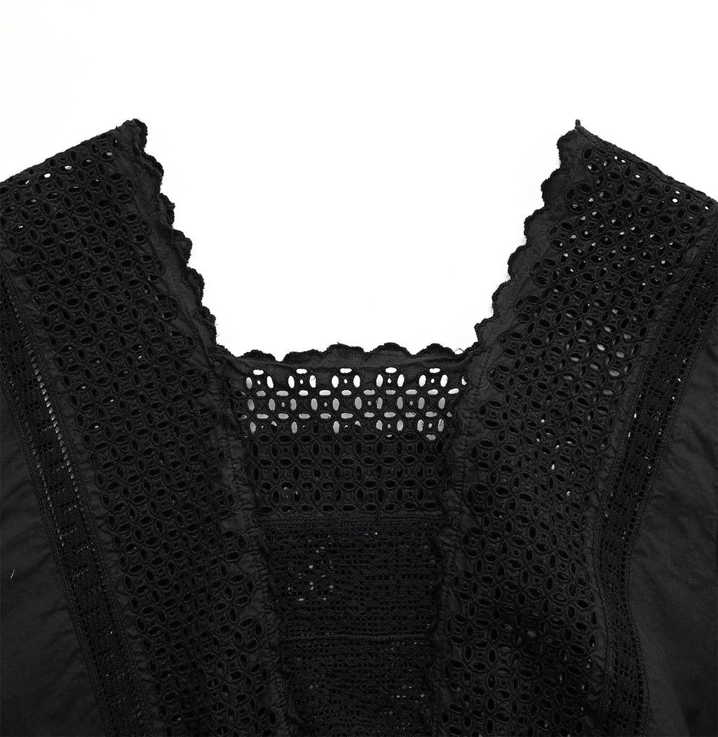 Supima Batiste Cutwork Petite Dress Detail