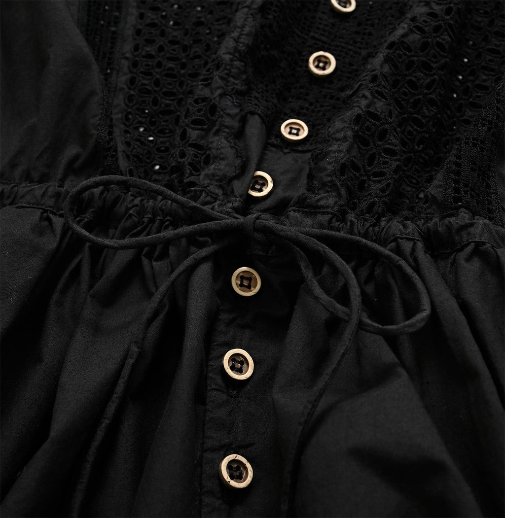Supima Batiste Cutwork Petite Dress Detail