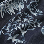 Indigo Wonderland Print Tuck Dress Detail