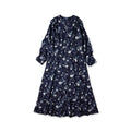 Indigo 45 Gauze Antique Flower Print Dress