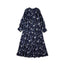 Indigo 45 Gauze Antique Flower Print Dress