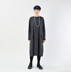 Jersey Flannel Dress Herringbone Female Model