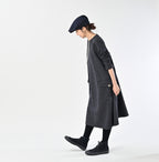 Jersey Flannel Dress Herringbone Female Model