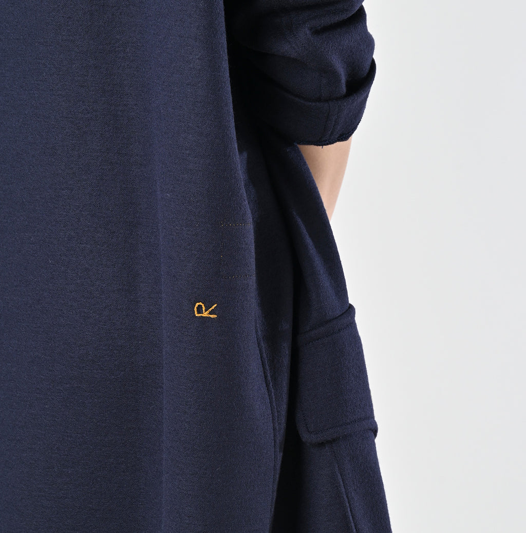 Jersey Flannel Dress Detail