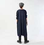Jersey Flannel Dress Female Model