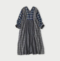 Indian Ai Flannel Mix Patchwork Dress