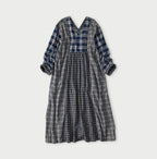 Indian Ai Flannel Mix Patchwork Dress