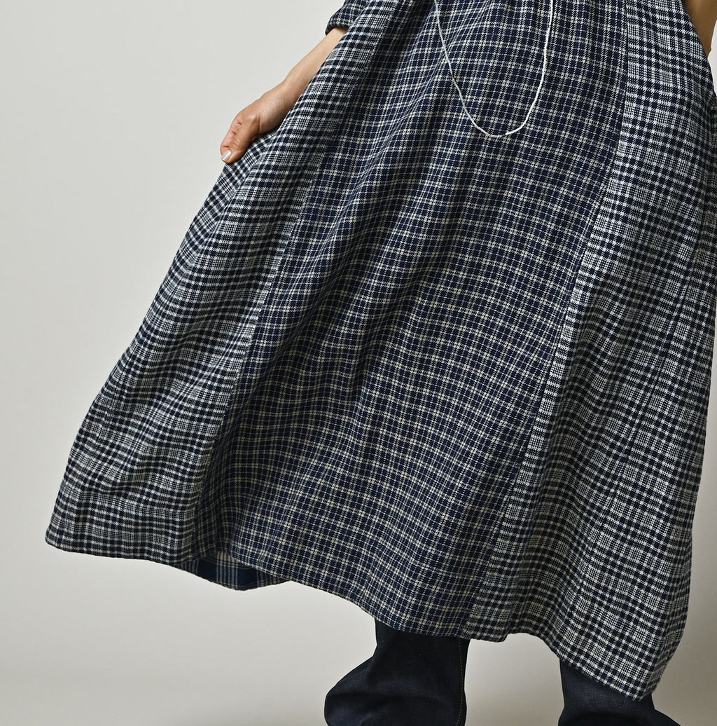 Indian Ai Flannel Mix Patchwork Dress