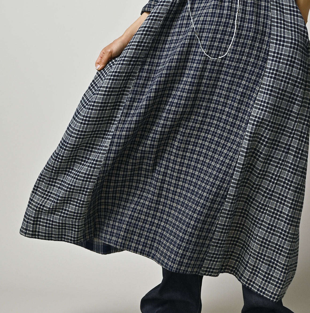 Indian Ai Flannel Mix Patchwork Dress
