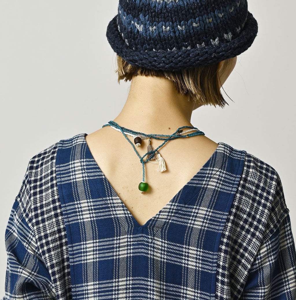 Indian Ai Flannel Mix Patchwork Dress