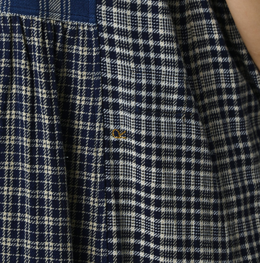 Indian Ai Flannel Mix Patchwork Dress