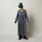 Indian Ai Flannel Mix Patchwork Dress