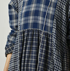 Indian Ai Flannel Mix Patchwork Dress