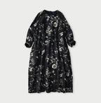 Indigo Donkey Tale Print Poyon Dress