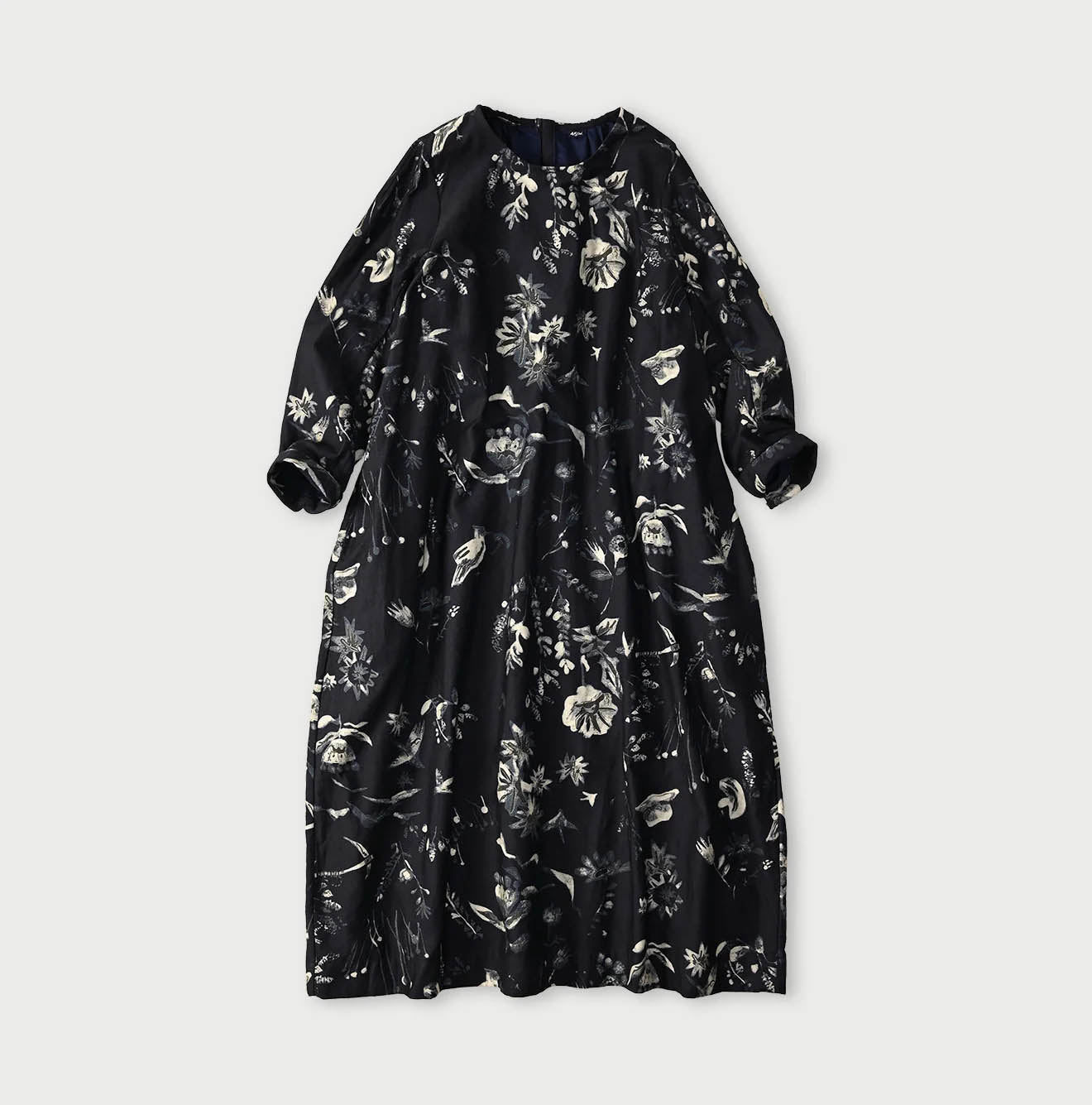 Indigo Donkey Tale Print Poyon Dress
