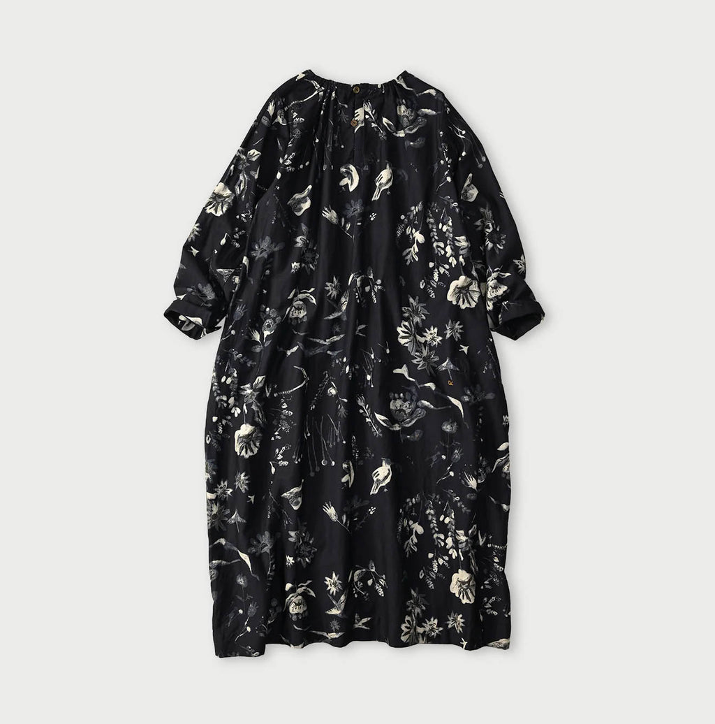 Indigo Donkey Tale Print Poyon Dress