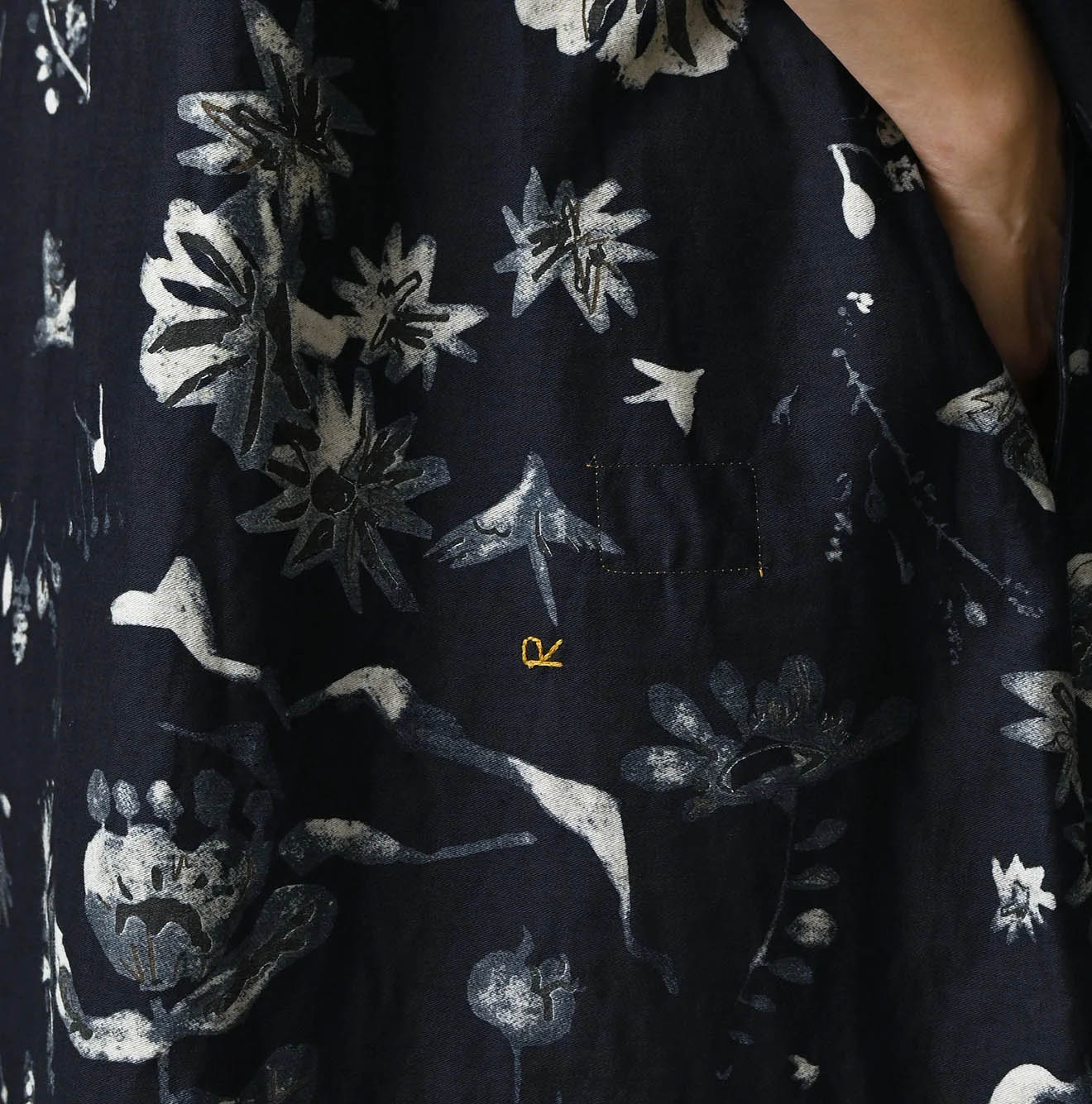 Indigo Donkey Tale Print Poyon Dress