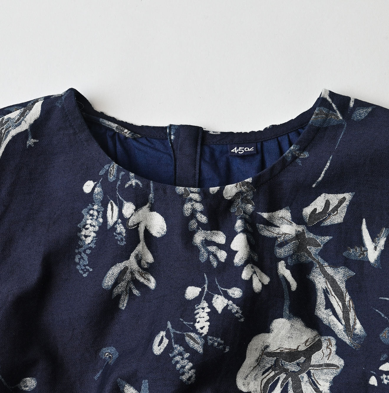 Indigo Donkey Tale Print Poyon Dress