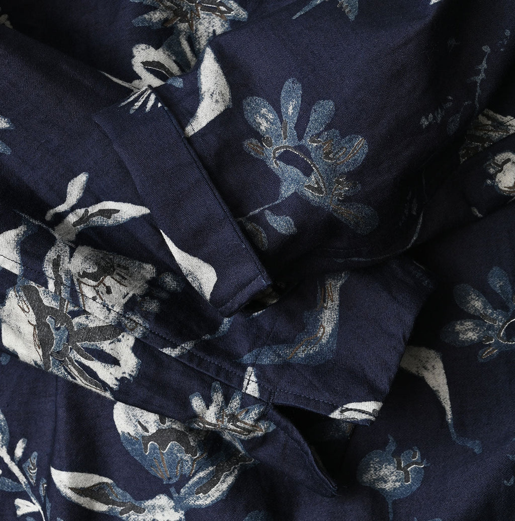 Indigo Donkey Tale Print Poyon Dress