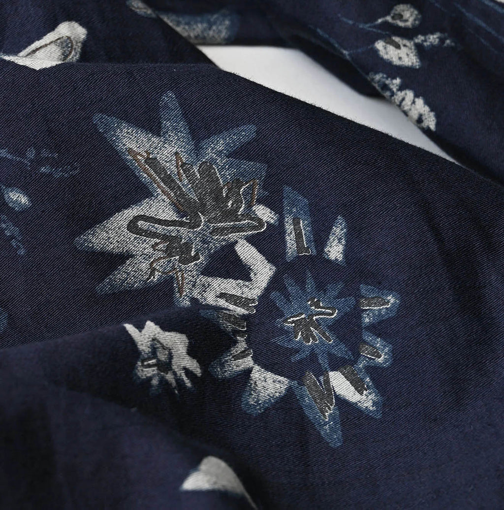 Indigo Donkey Tale Print Poyon Dress