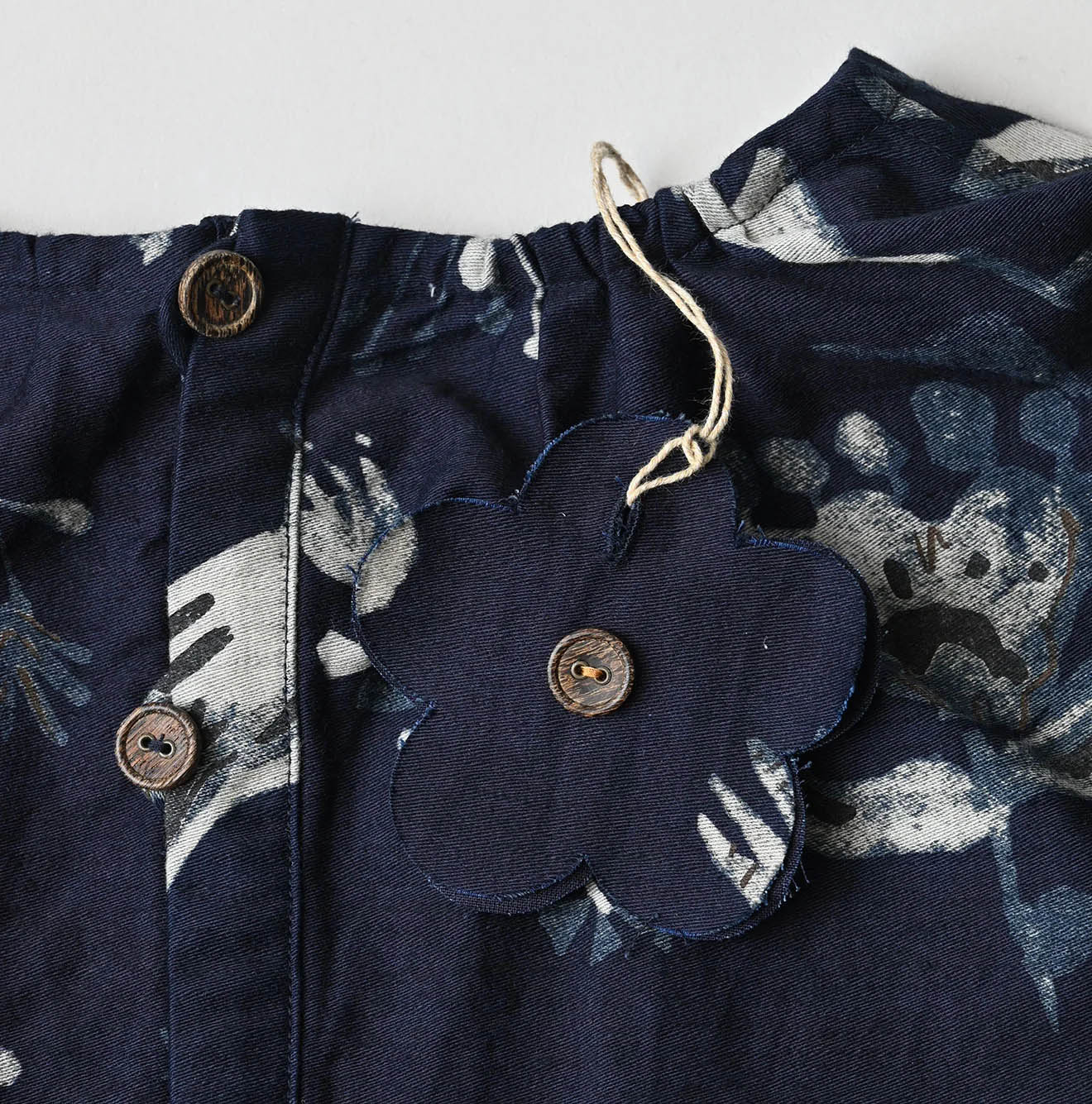 Indigo Donkey Tale Print Poyon Dress
