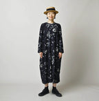 Indigo Donkey Tale Print Poyon Dress