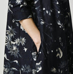 Indigo Donkey Tale Print Poyon Dress