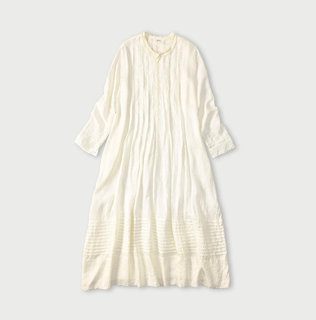 Indian Silk Pintuck Dress