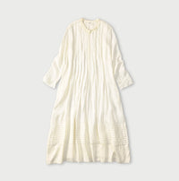 Indian Silk Pintuck Dress