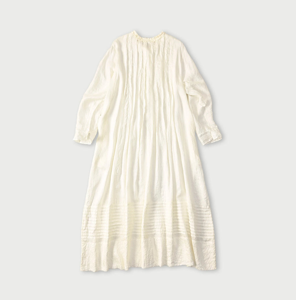 Indian Silk Pintuck Dress