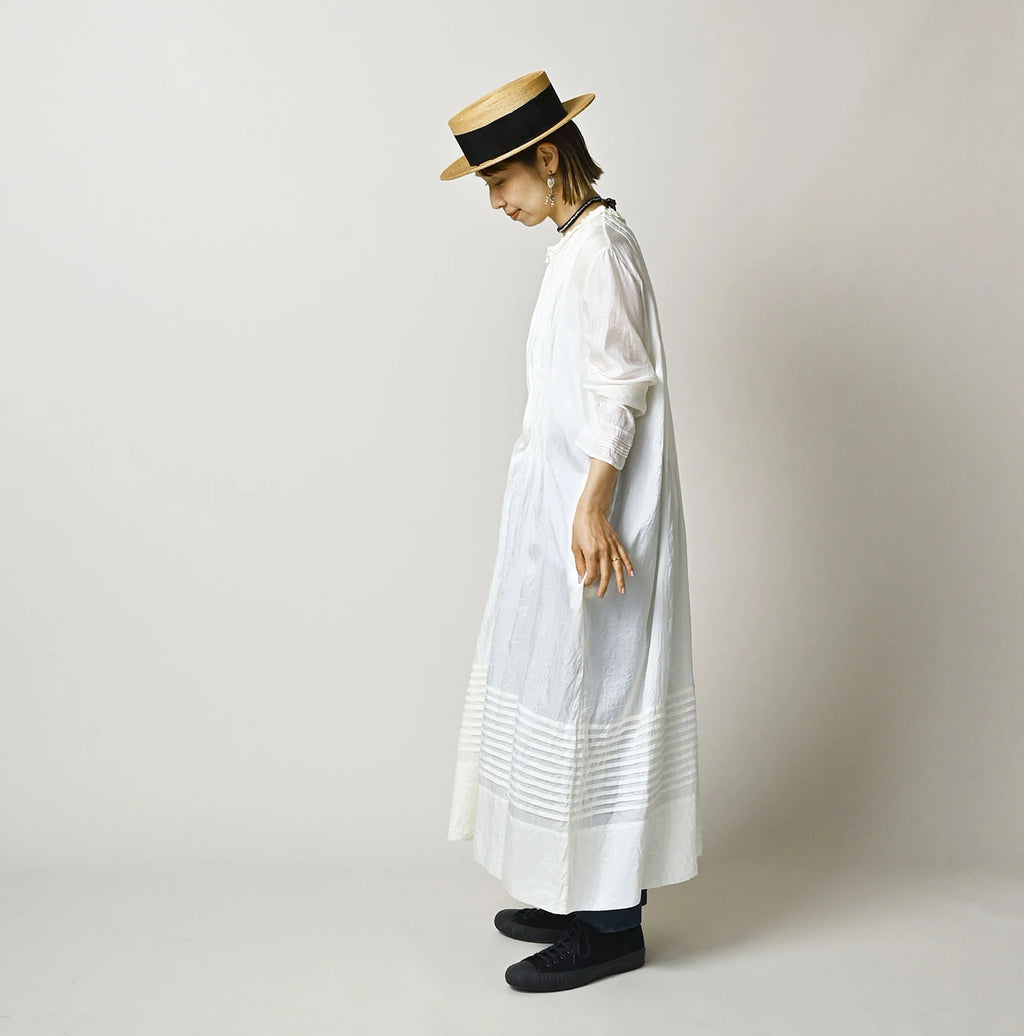 Indian Silk Pintuck Dress